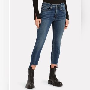 Rag & Bone Cate Step Hem Mid Rise Skinny Jeans 24